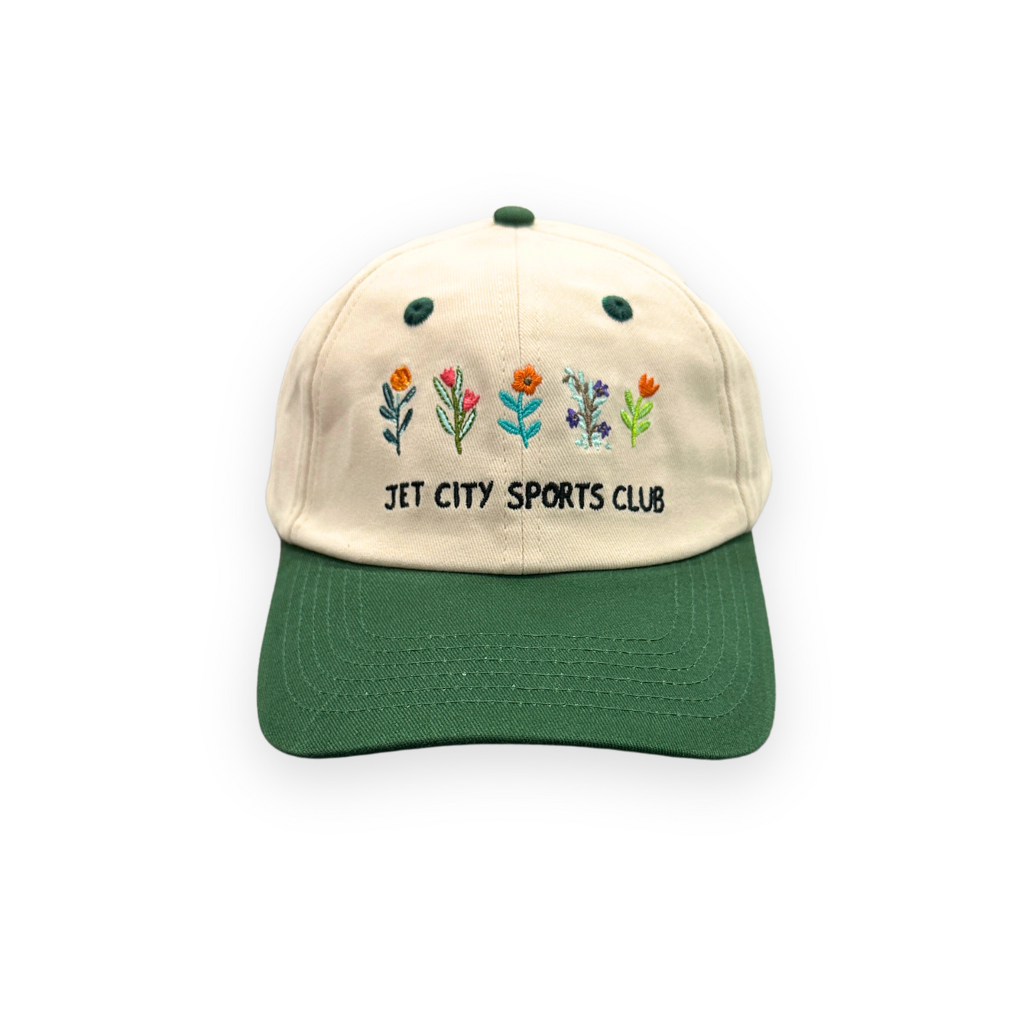 II. Embroidered Flower Cap