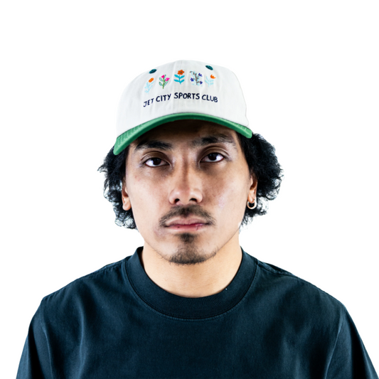 II. Embroidered Flower Cap