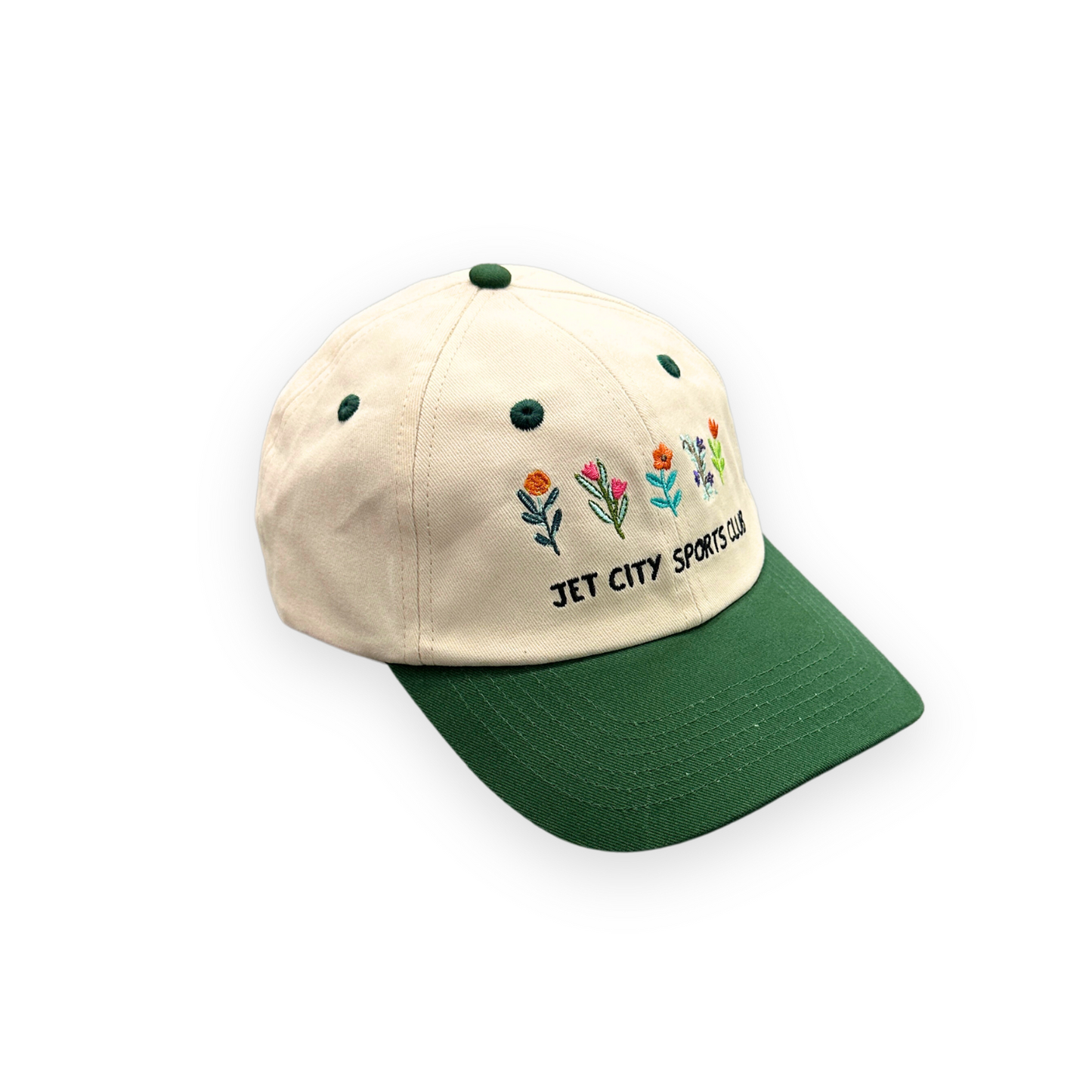 II. Embroidered Flower Cap